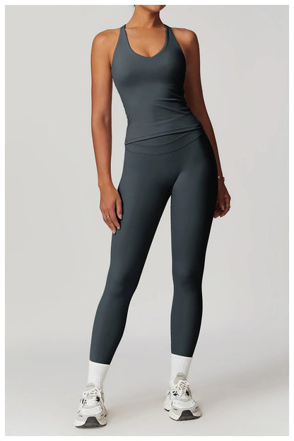 2 Piece Sportswear Women Yoga Set Gym Clothes Suits Fitness Set Tracksuits Sports Bra Gym Leggings - The Clothing Company Sydney