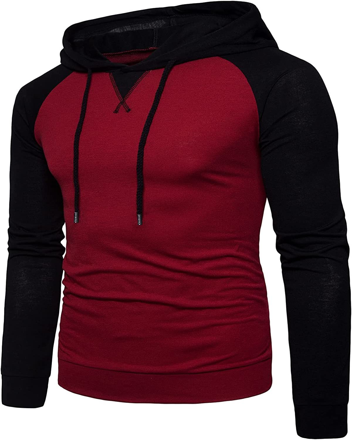 Men's Hoodies Sweatshirts Long Sleeve Solid Patchwork Single Breasted Drawstring Lightweight Casual Street Home Clothing Top The Clothing Company Sydney