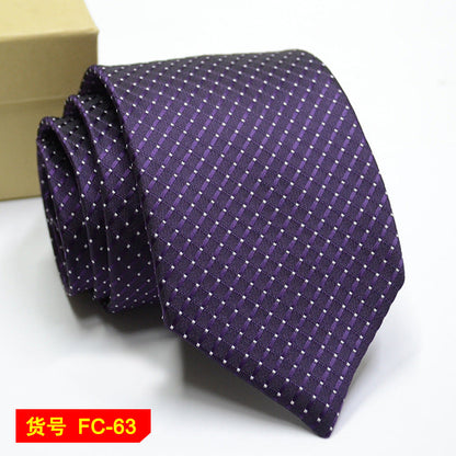 Men's Jacquard Ties – 7-8cm Floral & Solid Neckties The Clothing Company Sydney