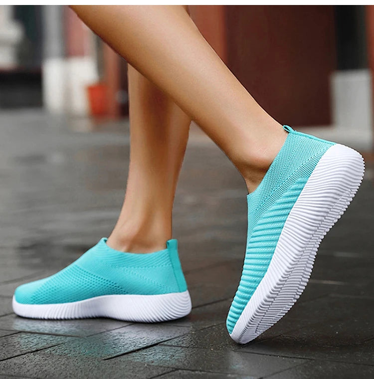 Fashion Casual Shoes Comfortable Soft Sneakers Women Slip On Sock Shoes For Women Ladies Flat Shoes The Clothing Company Sydney