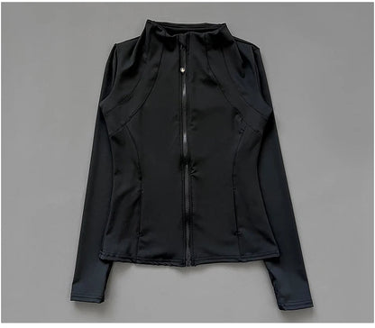 Women Slim-Fit Zipper Yoga Wear Long Sleeve Jackets The Clothing Company Sydney