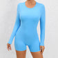 One Piece Women's Jumpsuit Long Sleeve Yoga Set Backless Bodysuit Fitness Quick-Dry Gym Clothing Workout Rompers Exercise Outfits - The Clothing Company Sydney