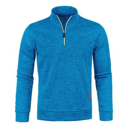 Men's Half Zipper Long Sleeve Pullover Turtleneck Sweater The Clothing Company Sydney