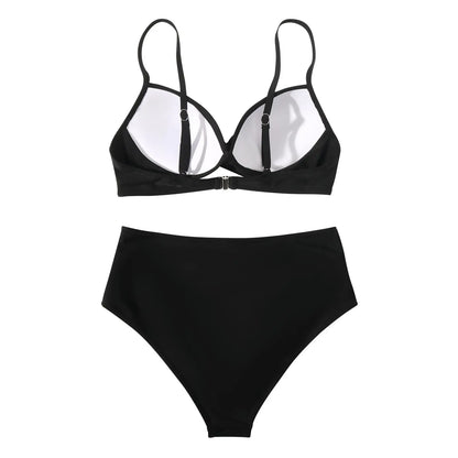 Vintage High Waist Women Push Up Swimwear Printed Swimsuit Beachwear Summer Bathers Bathing Suit Bikini Set - The Clothing Company Sydney