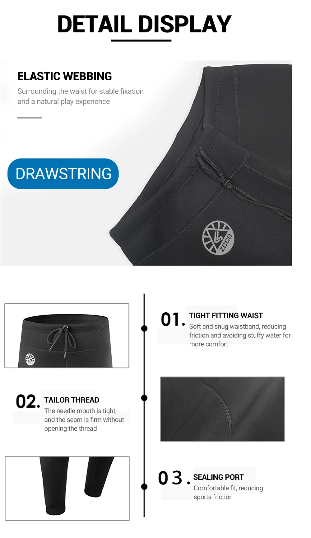 Men's Wetsuit Neoprene Scuba Diving Suit One-piece Zipper Thickened Warm Spearfishing Swimwear Kayak Surfing Swimsuit - The Clothing Company Sydney