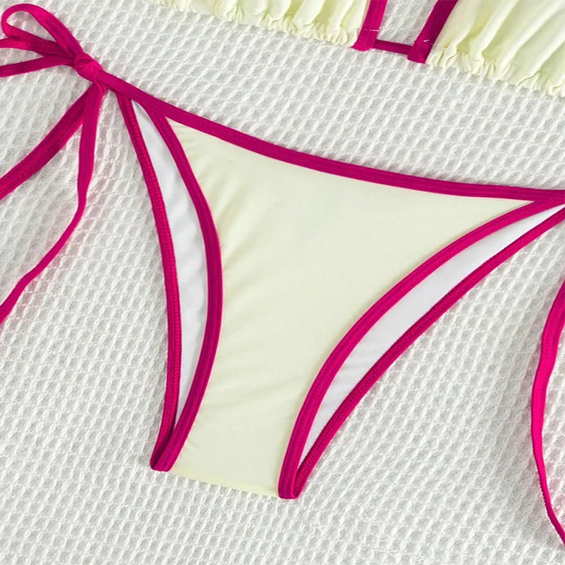 2 Piece String Micro Thong Swimsuit Women Halter Mini Swimwear Beachwear Bikini Set The Clothing Company Sydney