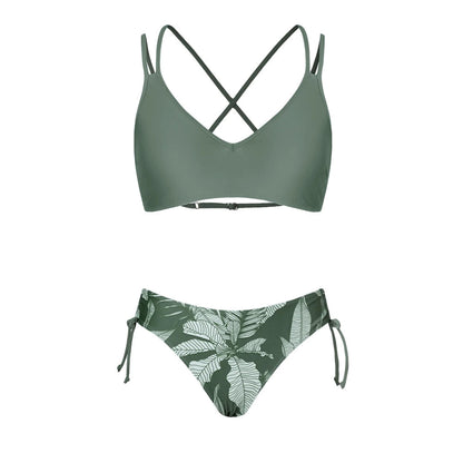 2 Piece Mid Waist Swimsuit Bikini Set The Clothing Company Sydney