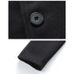 Single Breasted Lapel Long Coat Jacket Fashion Autumn Winter Casual Overcoat Plus Size Trench Men's Woolen Coats Solid Color - The Clothing Company Sydney