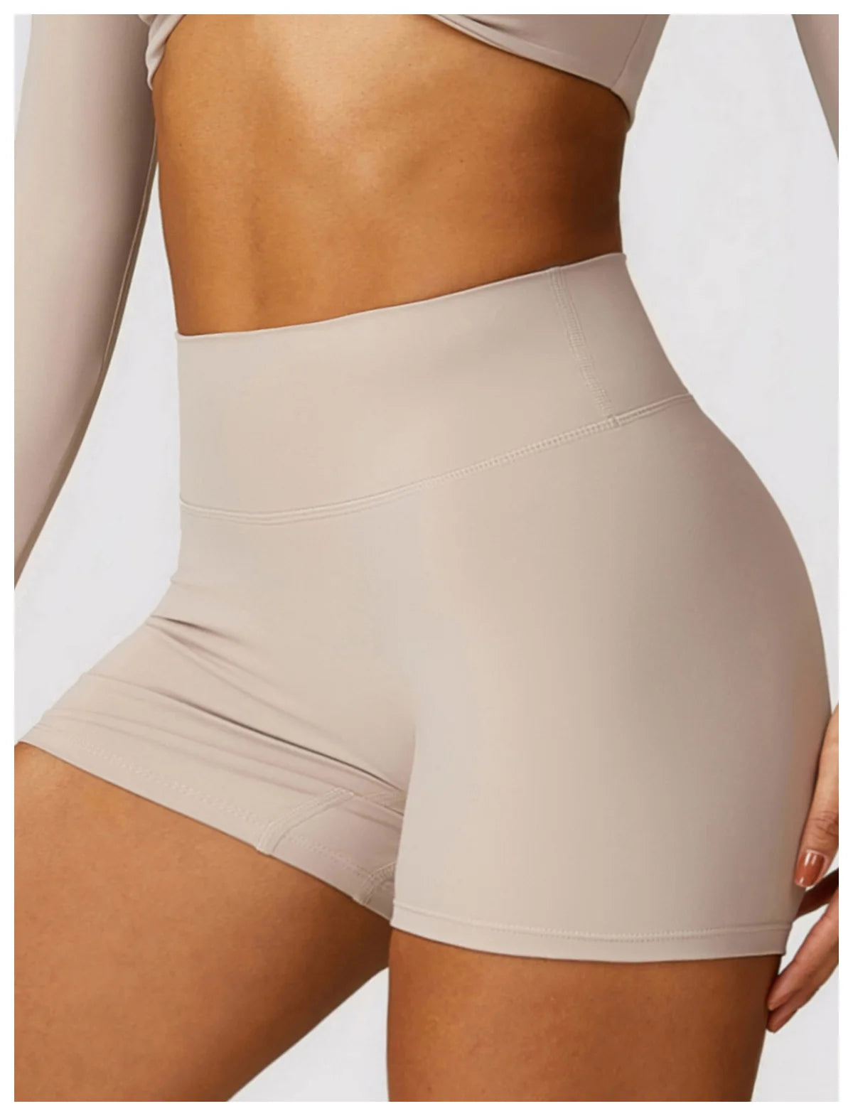 Women's Yoga Shorts Gym Leggings Cycling Slim Fit Workout Shorts High Waist Sports Shorts - The Clothing Company Sydney