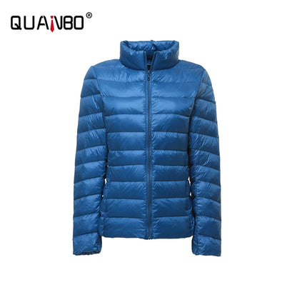 Women Spring Jacket Fashion Short Ultra Lightweight Packable Puffer Coats 15 Colors Female Down Warm Korean Slim Fit Parkas 5XL The Clothing Company Sydney