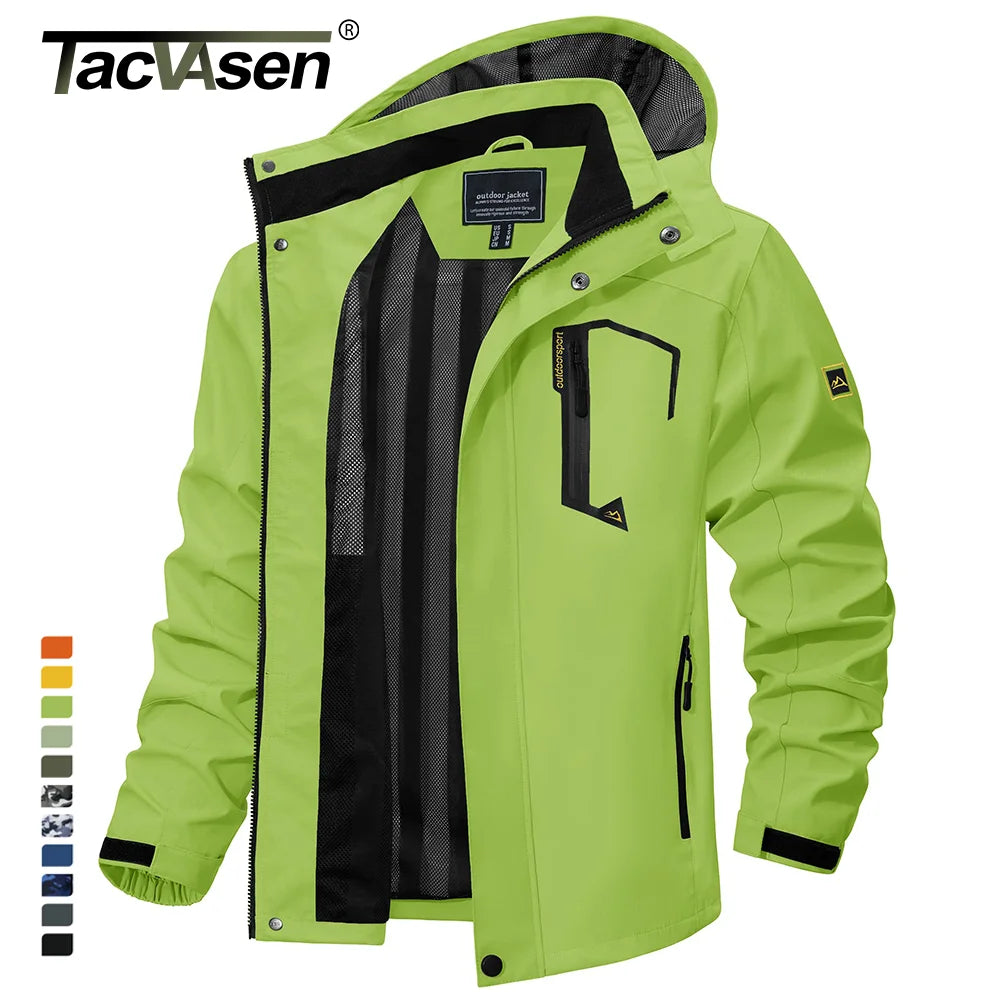 Spring Autumn Lightweight Jackets Mens Mesh Lined Waterproof Rain Jacket Outdoor Fishing Hiking Jacket Male Windbreaker - The Clothing Company Sydney