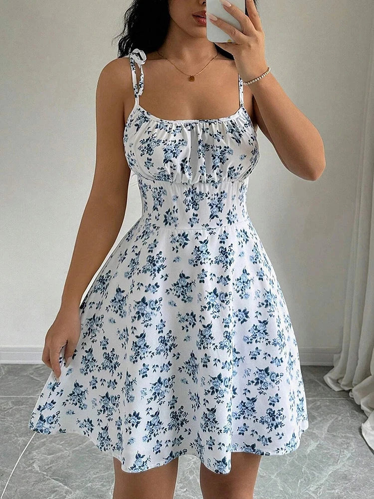 Women's Summer Floral Spaghetti Strap Beach Dress The Clothing Company Sydney