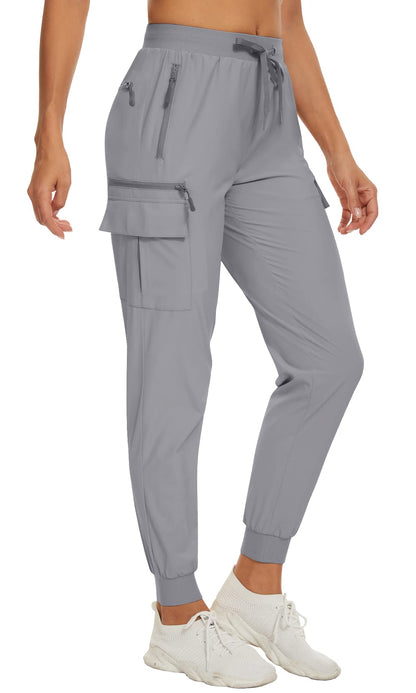 Summer Quick Dry Pants Women's Jogger Sweatpants Lightweight Breathable 6 Pockets Elastic Waist Casual Long Trousers The Clothing Company Sydney