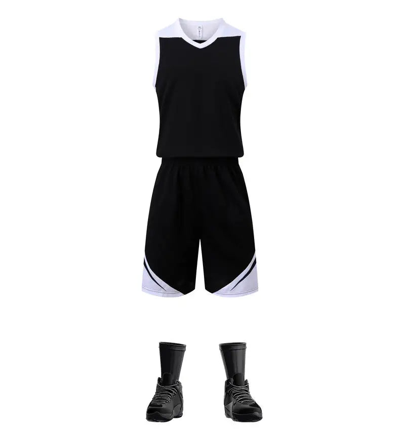 2 Piece Sportswear Basketball Jersey Shorts Set Blank custom Men Women Kids Basketball Uniforms - The Clothing Company Sydney