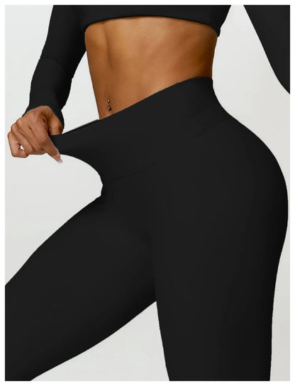 2 Piece Long Sleeve Gym Set Women Yoga Clothes Quick-Drying Sportswear Running Leggings Workout Sports Crop Top Shorts - The Clothing Company Sydney