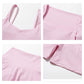 2 Piece Long Sleeve Gym Set Women Yoga Clothes Quick-Drying Sportswear Running Leggings Workout Sports Crop Top Shorts