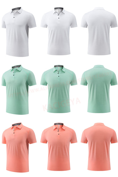 Quick Dry Golf Short Sleeves Nylon Casual Collared Mens Breathable Sports Poloshirts Summer Team Work Hiking Fishing Tee The Clothing Company Sydney