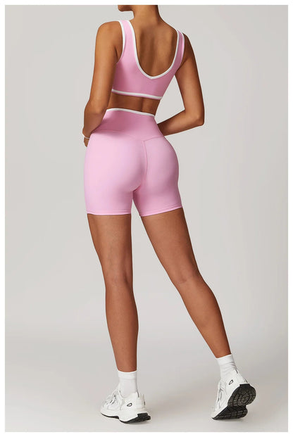 2 Piece Yoga Set Women's Workout Outfits Fitness Sportswear Gym Tracksuit High Waist Leggings Sports Bra Athletic Wear The Clothing Company Sydney
