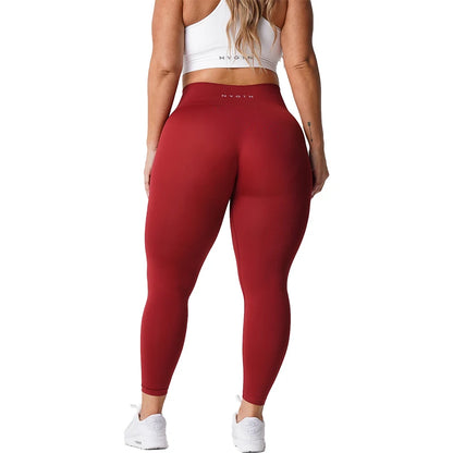Seamless Womens Soft Workout Tights Fitness Outfits Yoga Pants High Waisted Gym Wear Spandex Leggings - The Clothing Company Sydney