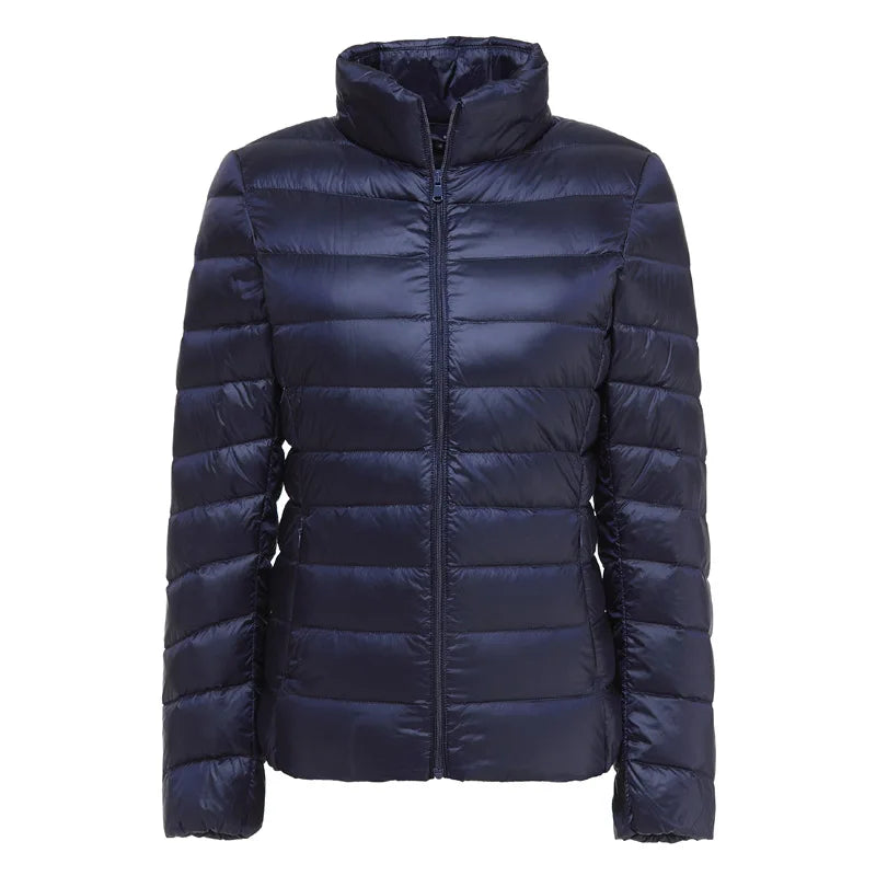 Women Spring Jacket Fashion Short Ultra Lightweight Packable Puffer Coats 15 Colors Female Down Warm Korean Slim Fit Parkas 5XL The Clothing Company Sydney