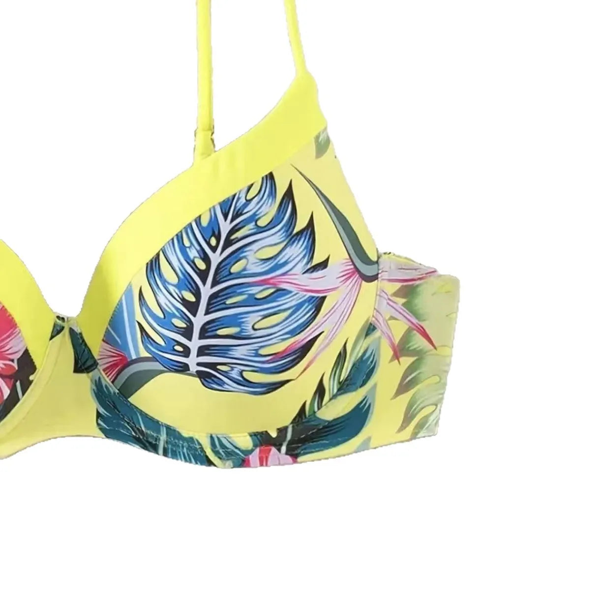 2 Piece Floral Print Swimsuit Beach Bikini Triangle Panty Swimwear Bikini Set - The Clothing Company Sydney