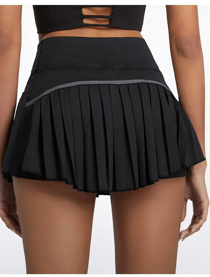 Cloud Hide Safe Tennis Skirts Gym Golf Running Pleated Pantskirt Women Sports Fitness Shorts Pocket High Waist Skort Skirt The Clothing Company Sydney