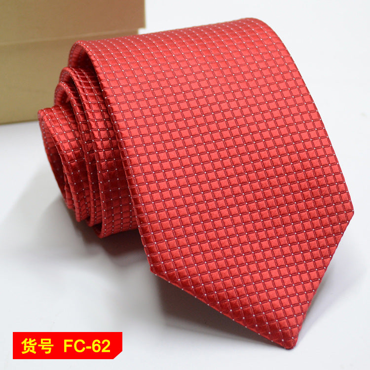 Men's Jacquard Ties – 7-8cm Floral & Solid Neckties The Clothing Company Sydney
