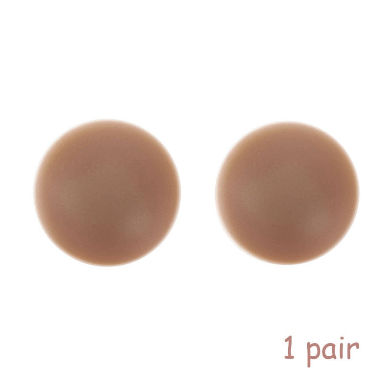 Reusable Invisible Silicone Nipple Cover Self Adhesive Breast Chest Bra Solid Colour Women's Pasties Pad Mat Stickers Accessories The Clothing Company Sydney