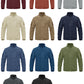 Full Zip Up Tactical Green Fleece Jacket Thermal Warm Work Coats Men's Pockets Safari Jacket Hiking Outwear Windbreaker - The Clothing Company Sydney