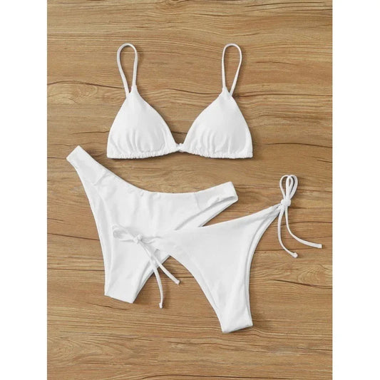 3 Pack Two Bottoms Push Up Bikini Sets Swimsuit Low And Mid Waist Three Piece Swimwear Bathing Suit The Clothing Company Sydney