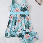 Floral Tankini Set 2 Piece Women Swimsuit High Waist Swimwear Bathers Bathing Swimming Suit Summer Beachwear
