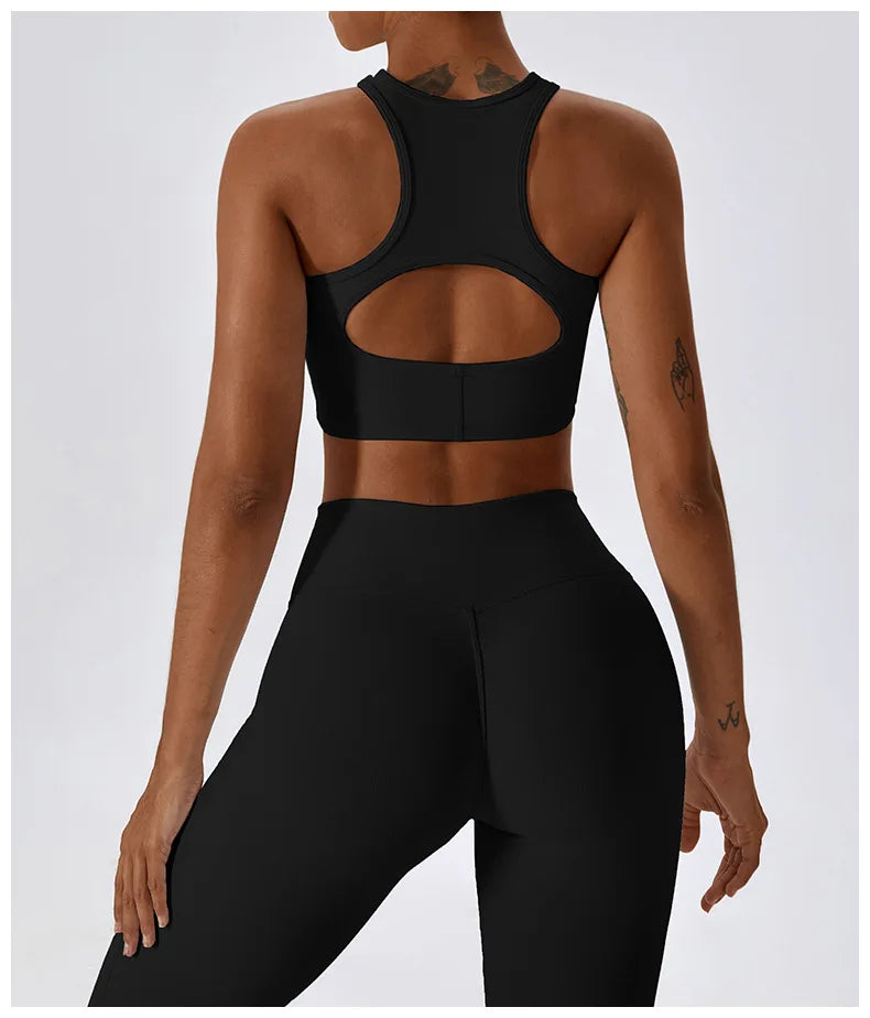 Women's Sport Bras Gym High Intensity  Running Yoga Beautiful Back Dry Bras Shockproof Rib Workout Bra Seamless Fitness Top The Clothing Company Sydney