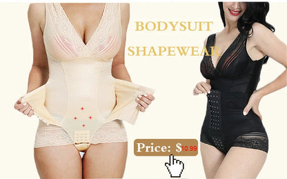 Ribbed Jumpsuit Daily Shaper Bodysuits Compression Open Crotch Shapewear Suit Playsuit - The Clothing Company Sydney
