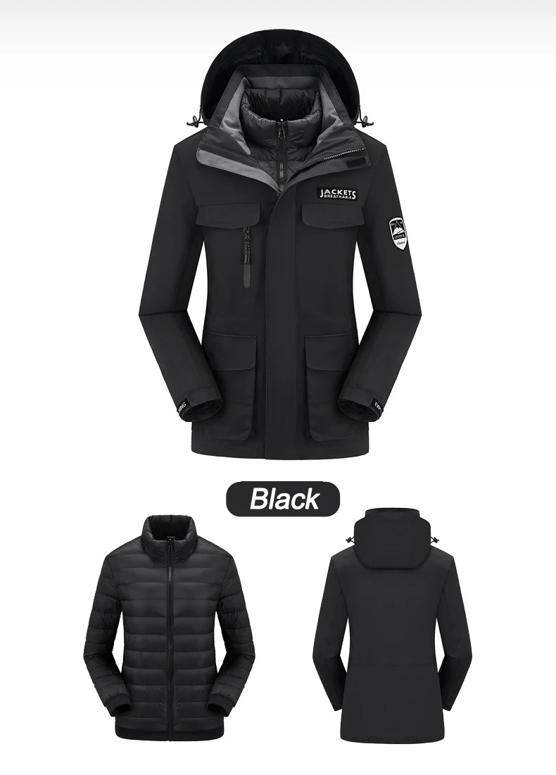 Ski Suit Snowboard Suits Women Windproof Waterproof Warm Thicken Snow Pants And Down Jacket Ski Clothes Set - The Clothing Company Sydney