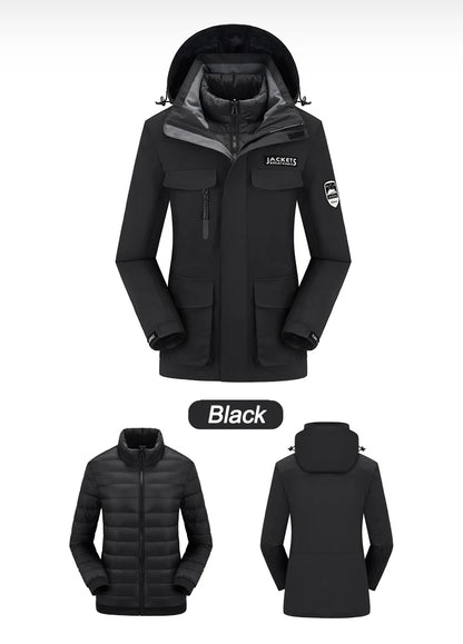 Ski Suit Snowboard Suits Women Windproof Waterproof Warm Thicken Snow Pants And Down Jacket Ski Clothes Set - The Clothing Company Sydney