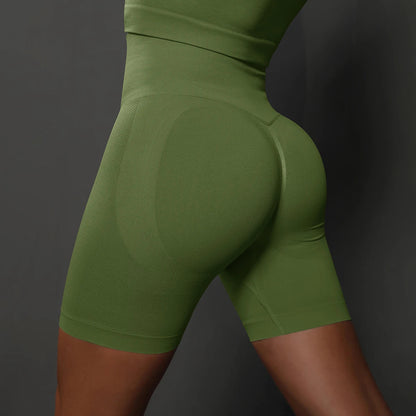 Seamless Yoga Workout Gym Fitness High Waist Sports Shorts The Clothing Company Sydney