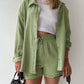 Summer Women's Suit Short Sets Outfits Suit Two Piece Button Up Matching Outfit Set - The Clothing Company Sydney