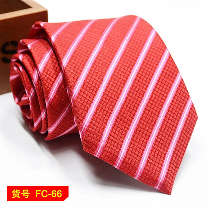 Men's Jacquard Ties – 7-8cm Floral & Solid Neckties The Clothing Company Sydney