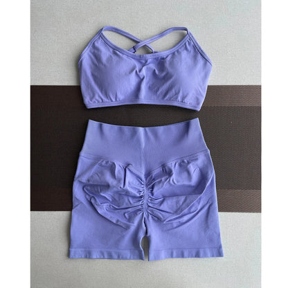 Solid Seamless Half Pants Women Soft  Fitness Outfits Yoga Gym Running Bike Wear Bicycle Skorts The Clothing Company Sydney