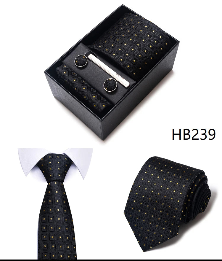 7.5 cm Business Ties Hanky Cufflink Set Tie Clips Green Necktie Corbatas For Men Wedding In Gift Box The Clothing Company Sydney