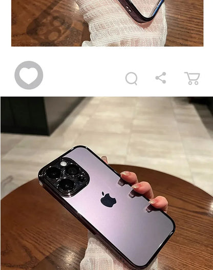 Plated Clear Case For IPhone 15 14 Pro Max Mini 15 Plus Shockproof Cover The Clothing Company Sydney