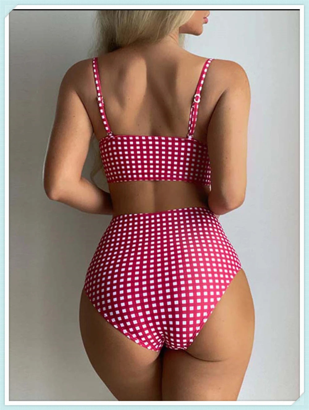 High Waist Printed Swimwear Strapped Swimsuit Padded Bathers Bathing Suit Bikini Beachwear The Clothing Company Sydney