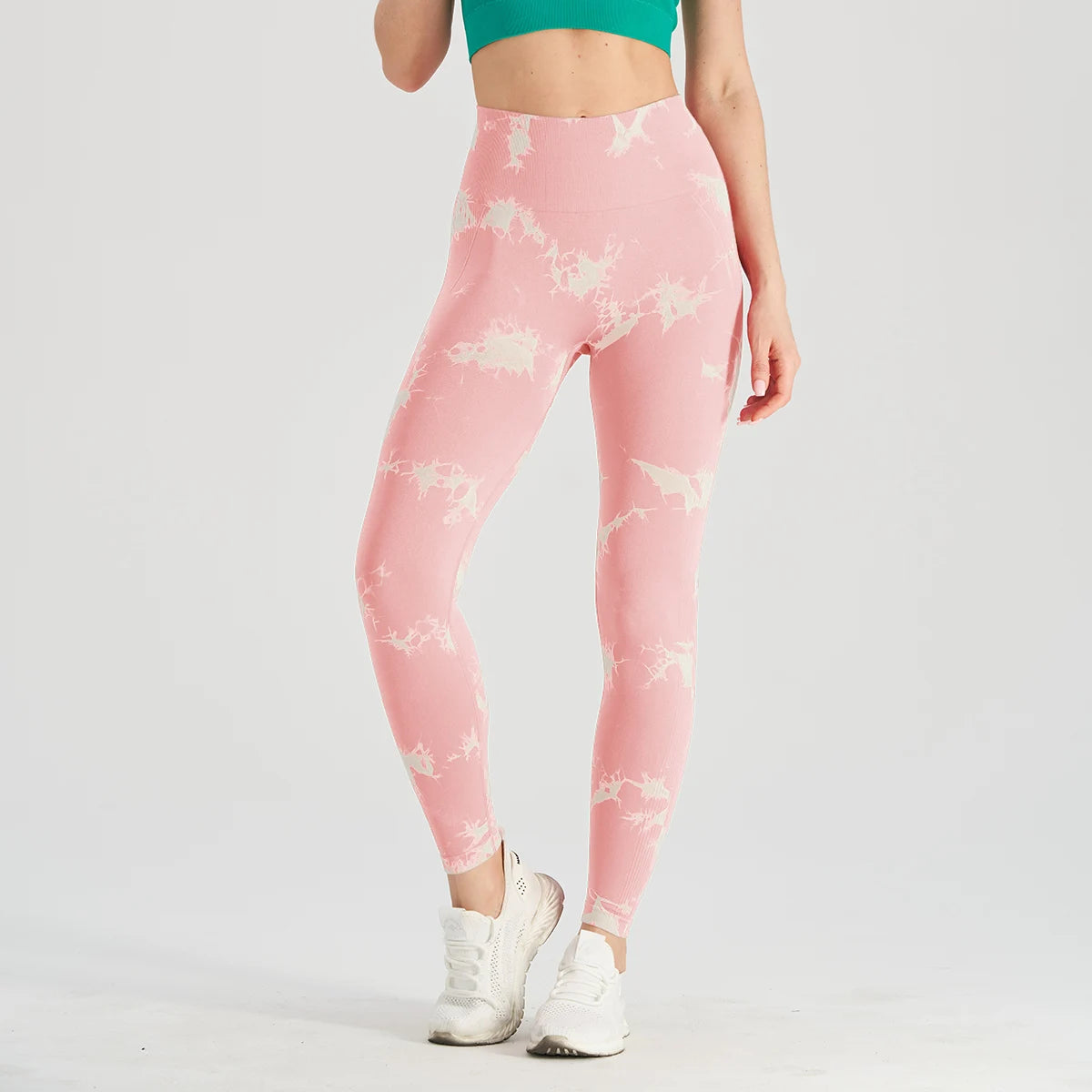 Seamless Tie Dye Bleach Sport Leggings Women Push Up Elastic Yoga Pants Fitness Gym Workout Tights Running Leggings The Clothing Company Sydney