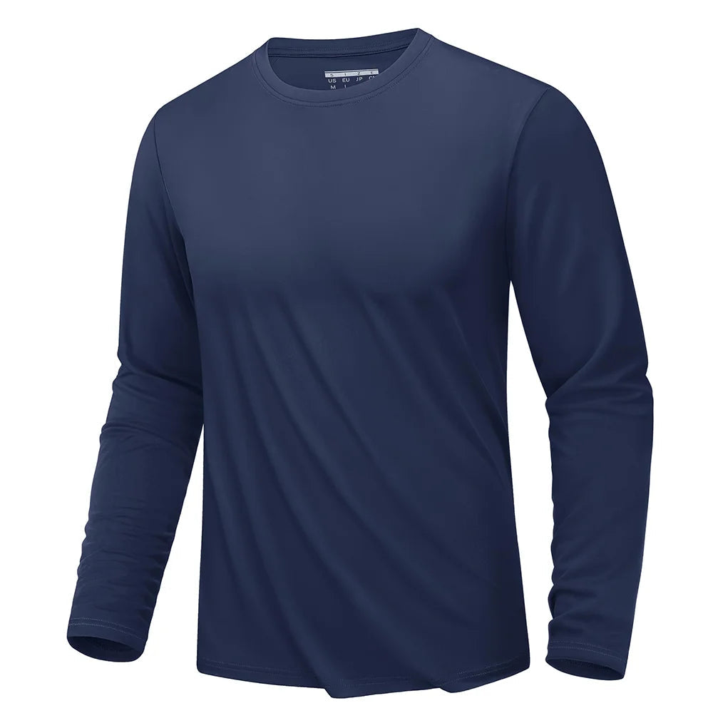 UPF 80+ Sun Protection T-shirts Men's Quick Dry Long Sleeve Athlectic T Shirts Performance Sports T-shirts Rash Guard The Clothing Company Sydney
