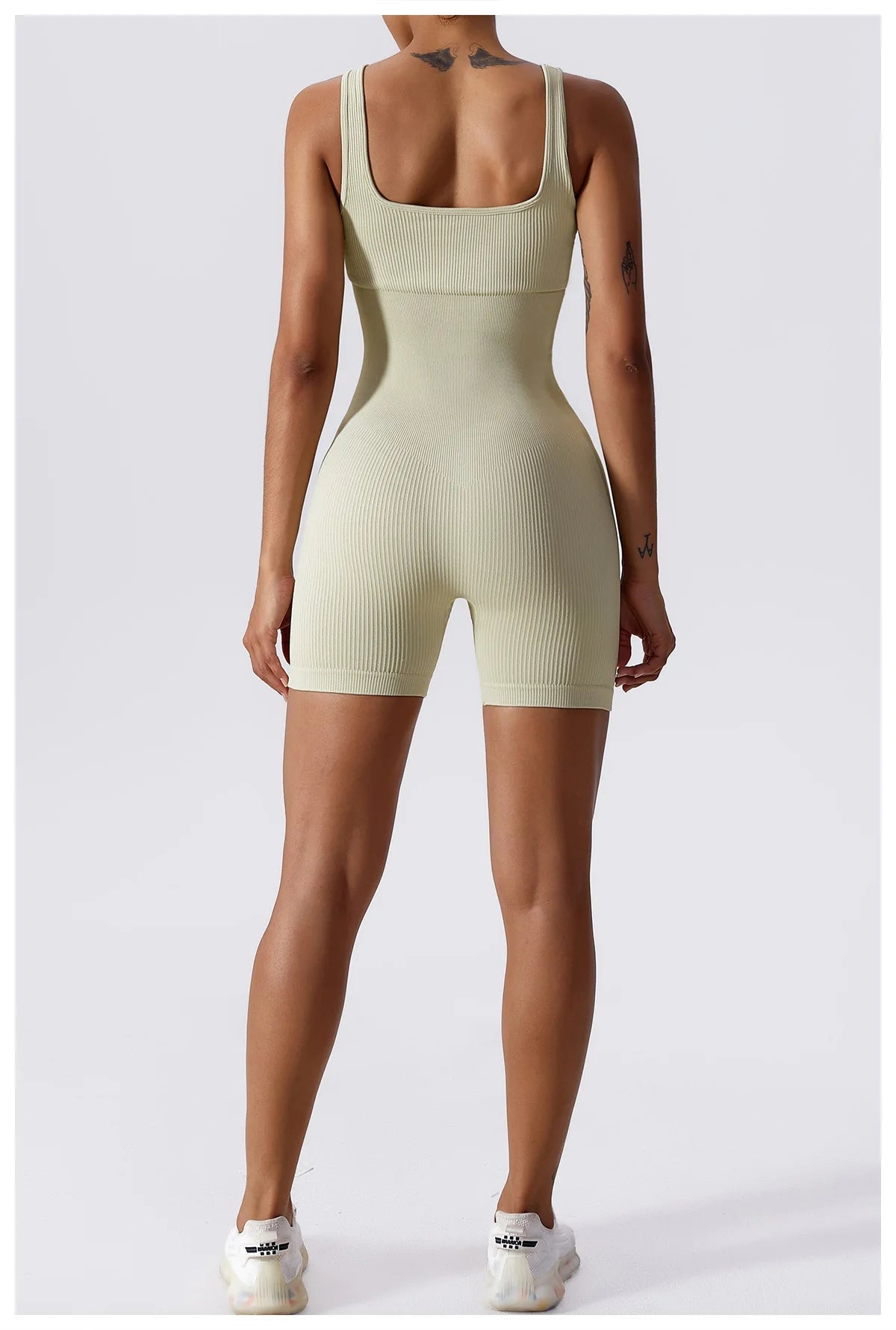 Women's Yoga Rompers One Piece Seamless Ribbed Jumpsuit Padded Sports Bra Romper Fashion Fitness Sportwear The Clothing Company Sydney