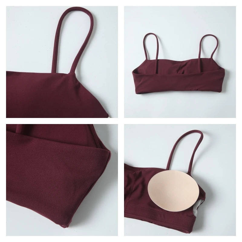 Women Two Piece Gym Workout Bra Yoga Set Shorts Fitness Wear Quick-Dry Sports Bra Flared Pants Suits - The Clothing Company Sydney