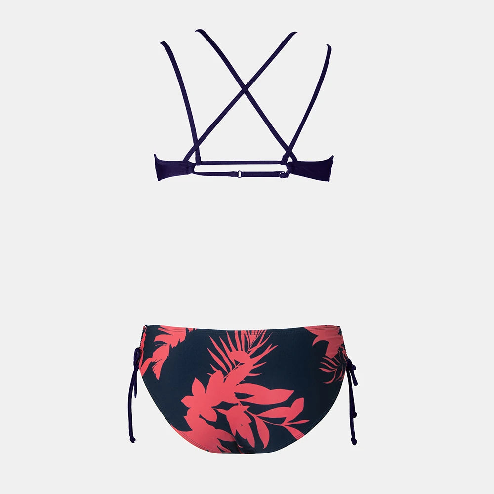 2 Piece Mid Waist Swimsuit Bikini Set The Clothing Company Sydney