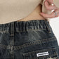 Women's Streetwear Retro High Waist Jeans Loose Wide Leg Denim Trousers Y2K Baggy Pants
