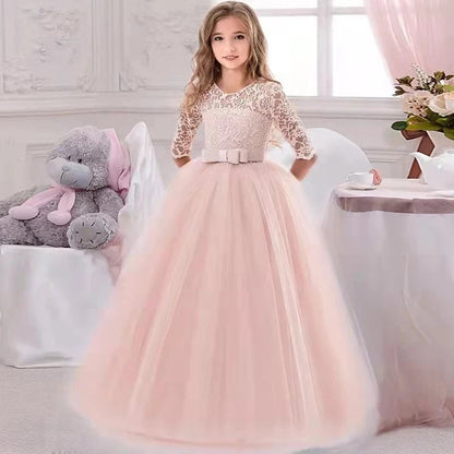 Baby Girl Princess Party Ball Gown Wedding White Kids Christmas Bridesmaid Costume Girl Birthday Party Dress The Clothing Company Sydney