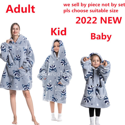 Oversized Hooded Blanket for Adult Child Wearable Blankets for Winter Warm Outdoor Hoodie Sweatshirt The Clothing Company Sydney